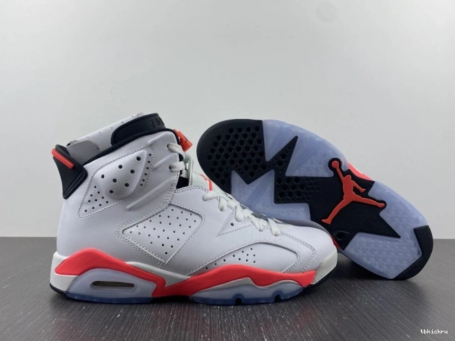 Cheap TBK Infrared Retro Jordan (2014) White 384664-123 6 0709